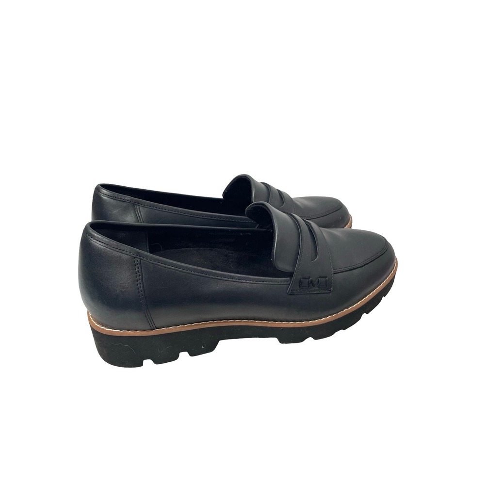 Vionic Cheryl II Lug leather Penny Loafers Size 9 Wide black - Picture 5 of 9